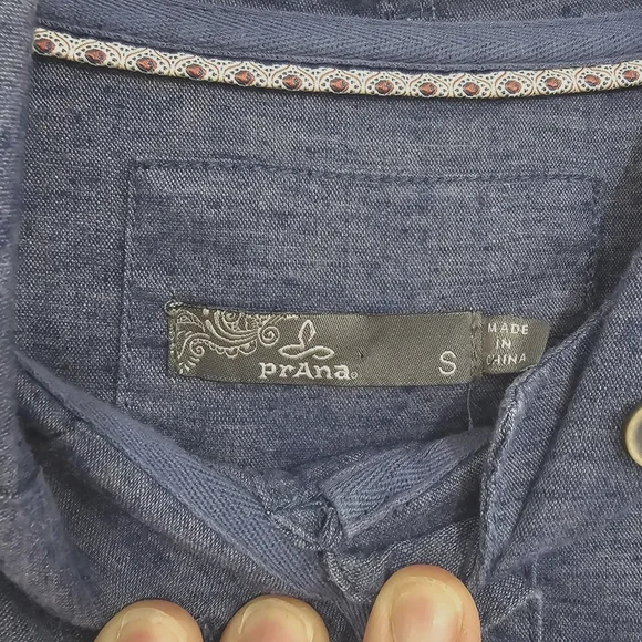 Prana Shelton Hemp Hooded Hoodie Top Women's Small - Picture 5 of 6